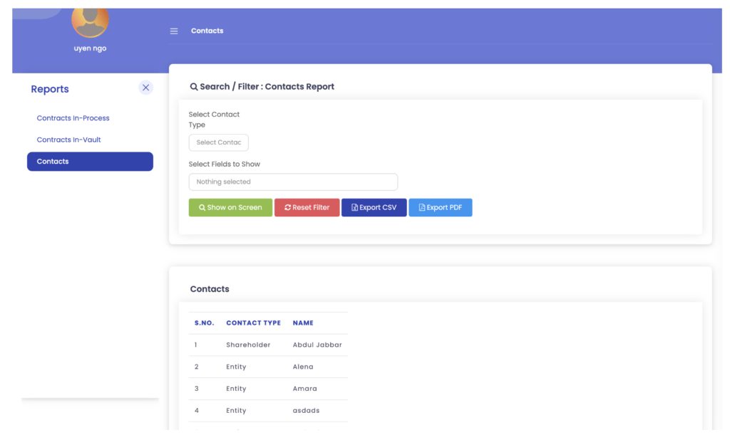 FILE MANAGER - feature of the best software for legal departments and General Counsel